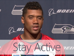 russell wilson stay active